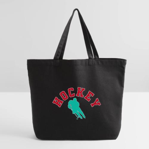 Hockey Player Silhouette - Eco-Friendly Cotton Tote