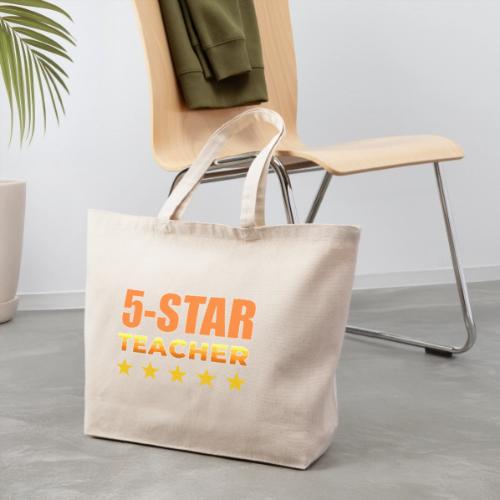 Five-Star Teacher - Eco-Friendly Cotton Tote