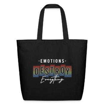 Rainbow Destruction Emotions - Eco-Friendly Cotton Tote - black - Front