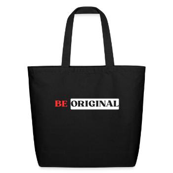 Be Original - Eco-Friendly Cotton Tote - black - Front