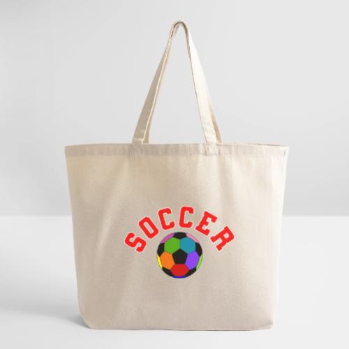 Soccer: Colorful Kick - Eco-Friendly Cotton Tote