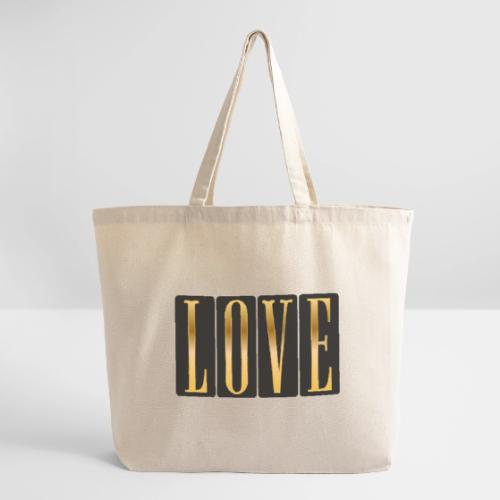 Golden Love - Eco-Friendly Cotton Tote