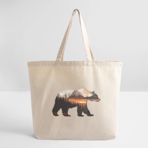 Canada Bear: fiery tones - Eco-Friendly Cotton Tote