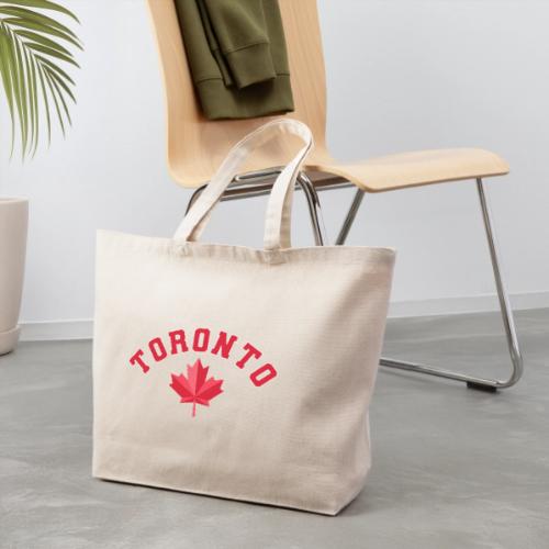 Toronto with maple leaf - Eco-Friendly Cotton Tote