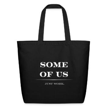 Hard Worker Blue Collar Tradesperson - Eco-Friendly Cotton Tote - black - Front
