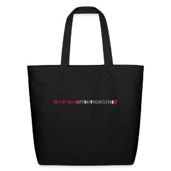 run better than government - Eco-Friendly Cotton Tote - black - Front