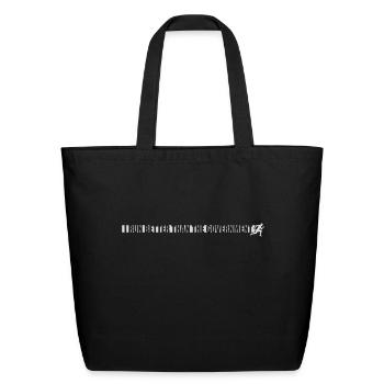 run better than government - Eco-Friendly Cotton Tote - black - Front