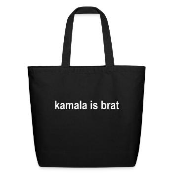 Kamala is Brat Kamala is Brat 2024 Tees Kamala is - Eco-Friendly Cotton Tote - black - Front