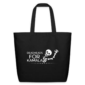 Deadheads For Kamala - Eco-Friendly Cotton Tote - black - Front