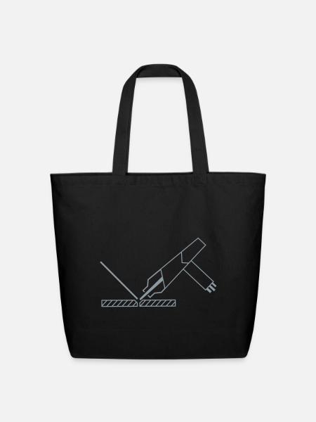 tig welding - Eco-Friendly Cotton Tote - black