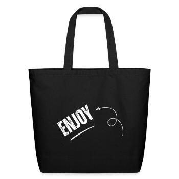 Awaiting design image - Eco-Friendly Cotton Tote - black - Front