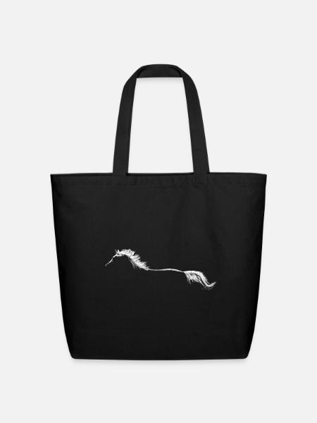 Horse - Eco-Friendly Cotton Tote - black
