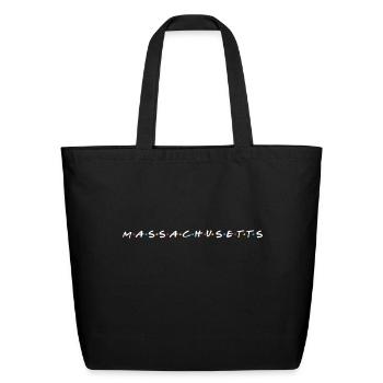 Massachusetts Friends - Eco-Friendly Cotton Tote - black - Front