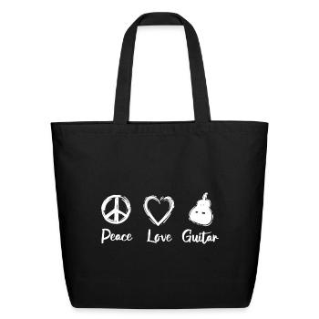 Guitarist Motivation - Eco-Friendly Cotton Tote - black - Front