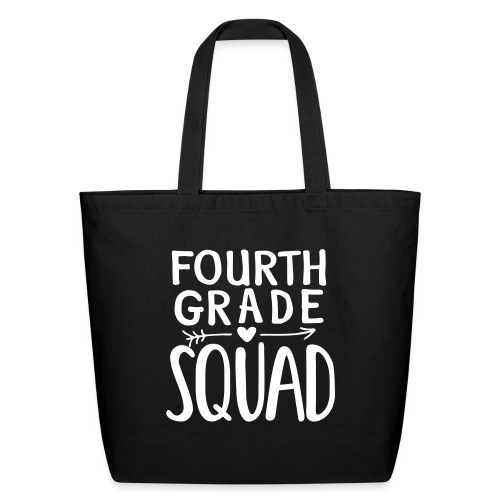 Fourth Grade Squad Teacher Team T-Shirts - Eco-Friendly Cotton Tote