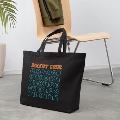 Say Hello in Binary code - Eco-Friendly Cotton Tote