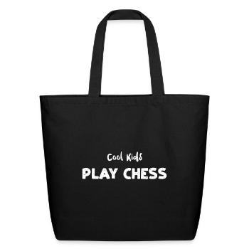 Cool Kids Play Chess - Chess - Eco-Friendly Cotton Tote - black - Front