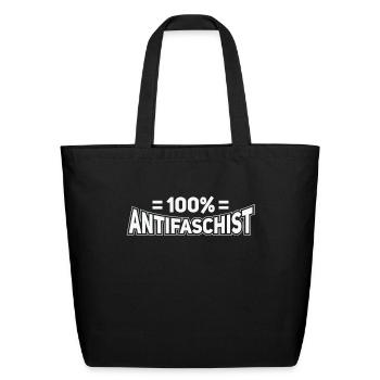Anti-racism, Against Racism, For Human Rights Punk - Eco-Friendly Cotton Tote - black - Front