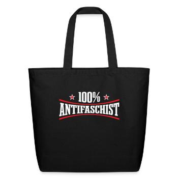 Anti-racism, Against Racism, For Human Rights Punk - Eco-Friendly Cotton Tote - black - Front
