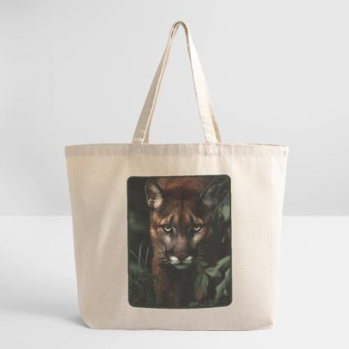 Cougar Jungle Predator Design - Eco-Friendly Cotton Tote