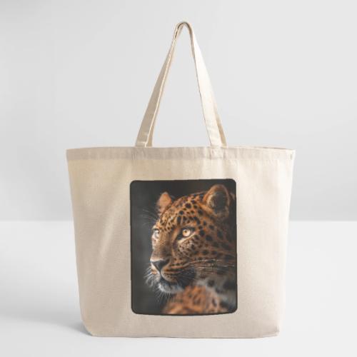 Amur Leopard Face Wildlife Design - Eco-Friendly Cotton Tote