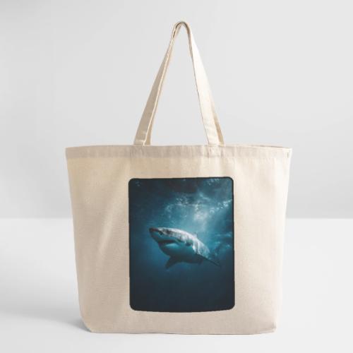 Great White Shark Ocean Design - Eco-Friendly Cotton Tote