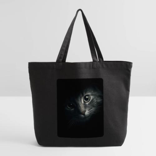 Cat Face in Shadow Close-Up Design - Eco-Friendly Cotton Tote