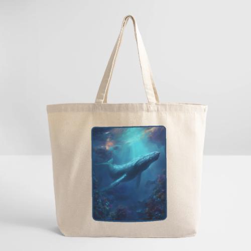 Humpback Whale Ocean Reef Design - Eco-Friendly Cotton Tote