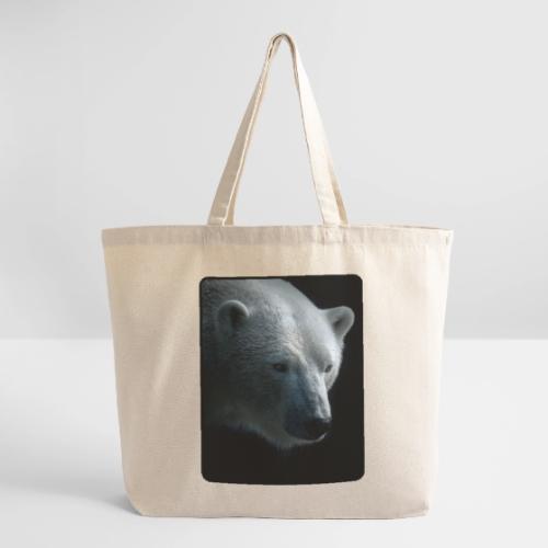 Polar Bear Close-Up Wildlife Design - Eco-Friendly Cotton Tote