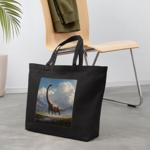 Brachiosaurus Valley Landscape Design - Eco-Friendly Cotton Tote