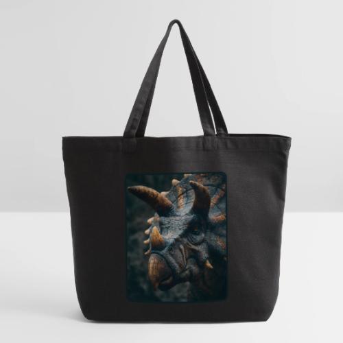 Triceratops Detailed Portrait Design - Eco-Friendly Cotton Tote