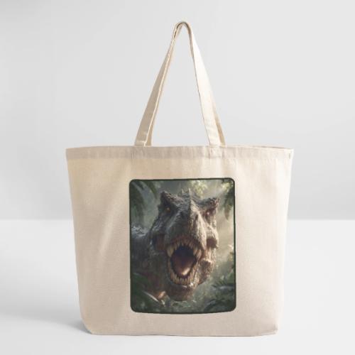 T Rex Jungle Roar Design - Eco-Friendly Cotton Tote