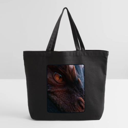Fierce Ancient Dragon Portrait Design - Eco-Friendly Cotton Tote