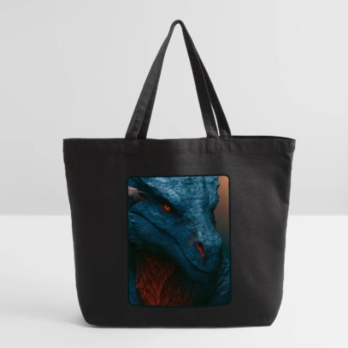 Turquoise Dragon Fire Eye Design - Eco-Friendly Cotton Tote
