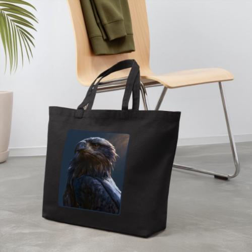 Majestic Eagle Cinematic Portrait Design - Eco-Friendly Cotton Tote