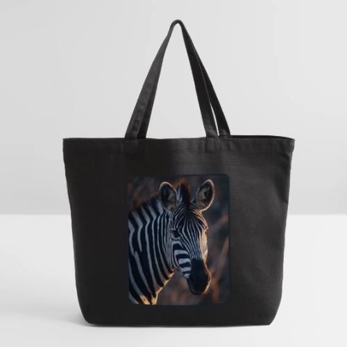 Majestic Zebra Sunset Portrait Design - Eco-Friendly Cotton Tote