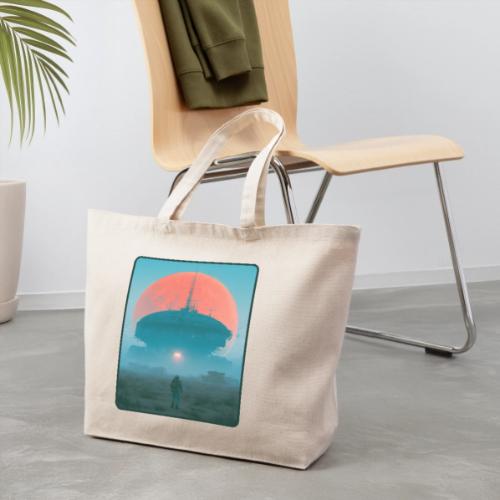 Astronaut Alien Outpost Design - Eco-Friendly Cotton Tote