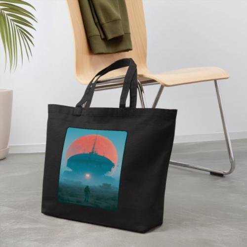 Astronaut Alien Outpost Design - Eco-Friendly Cotton Tote