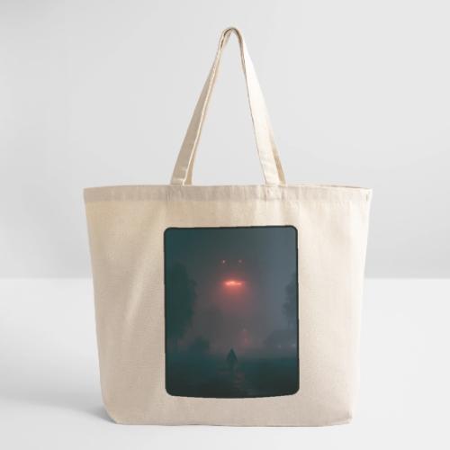 Mysterious UFO Encounter Design - Eco-Friendly Cotton Tote