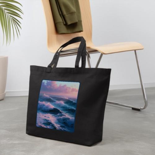 Dreamy Pastel Ocean Sunset Art - Eco-Friendly Cotton Tote