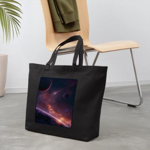 Cosmic Sunset Nebula Space Art - Eco-Friendly Cotton Tote