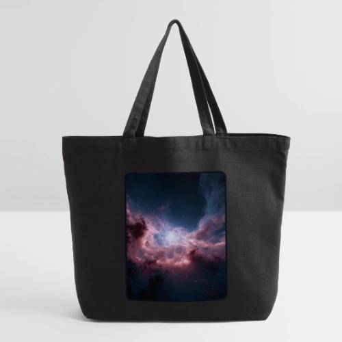Radiant Cosmic Nebula Artwork - Eco-Friendly Cotton Tote