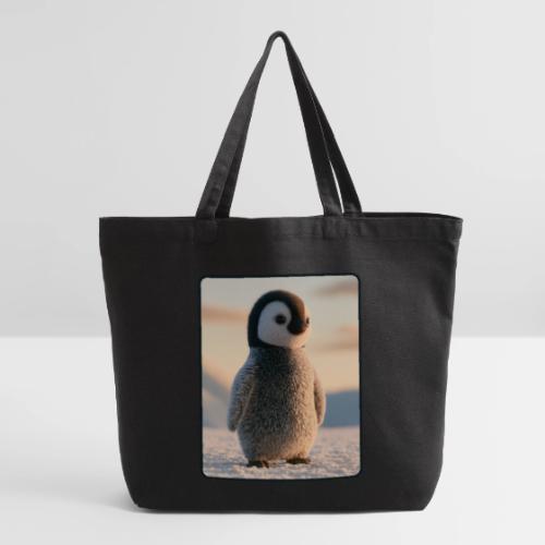 Cute Penguin Chick Sunrise Design - Eco-Friendly Cotton Tote