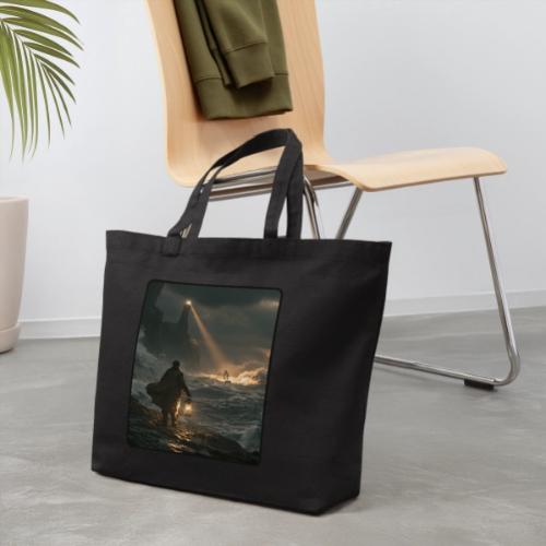 The Lone Lightkeeper's Beacon - Eco-Friendly Cotton Tote