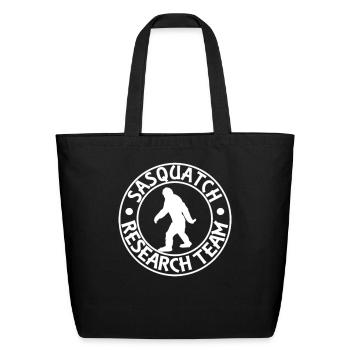 Sasquatch Research Team - Eco-Friendly Cotton Tote - black - Front