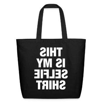 This is My Selfie - Eco-Friendly Cotton Tote - black - Front