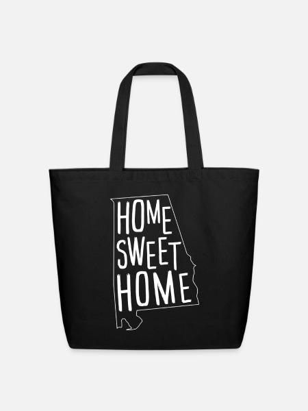 Home Sweet Home - Eco-Friendly Cotton Tote - black
