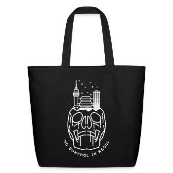 No Control In Seoul - Eco-Friendly Cotton Tote - black - Front