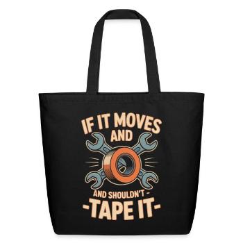 Mechanic Humor - Eco-Friendly Cotton Tote - black - Front
