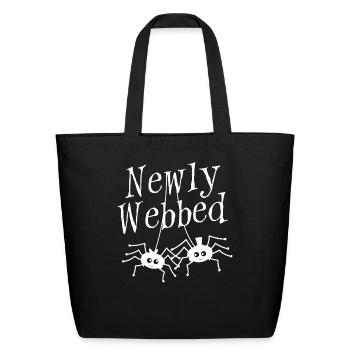 Newly Webbed - Eco-Friendly Cotton Tote - black - Front
